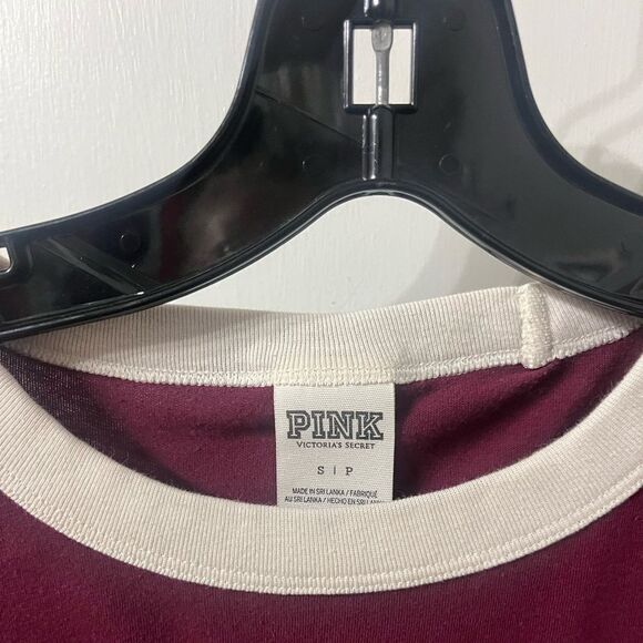 PINK Maroon and Cream T-Shirt - Picture 3 of 3